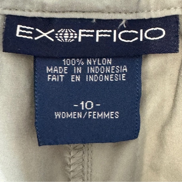 ExOfficio Green Convertible Hiking Pants | Size 10 | Zip-Off Travel - Picture 6 of 8